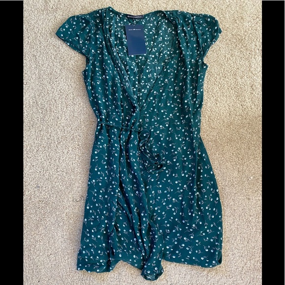 Brandy Melville Dresses Brandy Melville Green Floral Robbie Dress